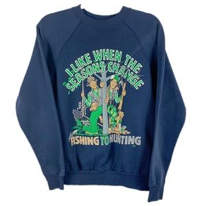 90’s Fishing to Hunting Vintage Crewneck